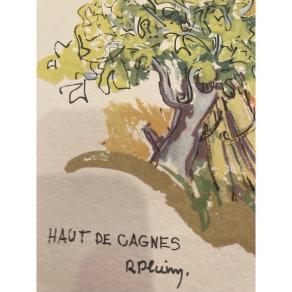 Art Vintage The Riviera 1950's Lithographs France Beaches Mid Century (4) - Picture 10 of 15